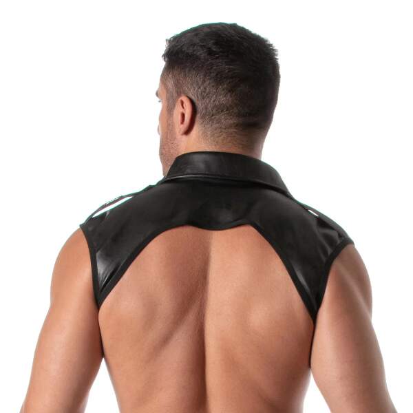 TOF PARIS - Kinky Collar Harness - PU-leer - Zwart - Afbeelding 2