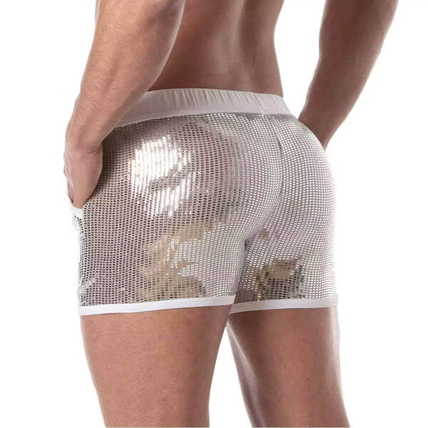 TOF PARIS - Glitter - Short - Pailletten - Wit - Zilver - Afbeelding 2