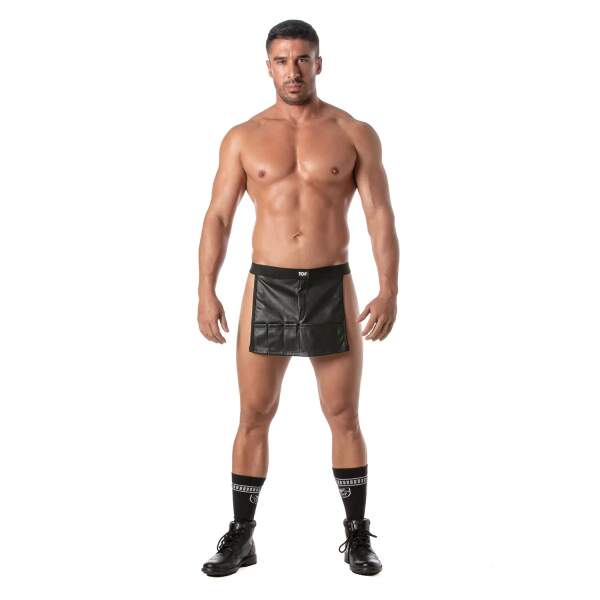 TOF PARIS - Kinky Rok - Schort - PU-leer - Zwart - Afbeelding 4