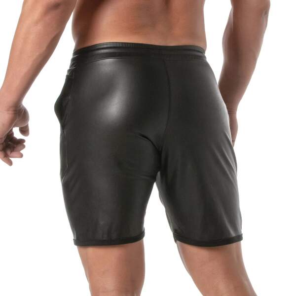 TOF PARIS - Kinky Long Shorts - PU-leer - Zwart - Afbeelding 3