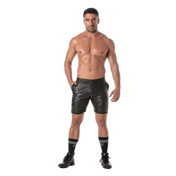 TOF PARIS - Kinky Long Shorts - PU-leer - Zwart - Afbeelding 4