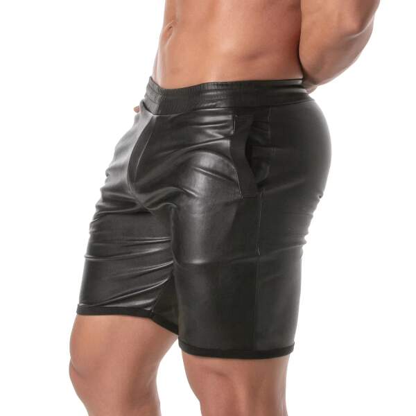 TOF PARIS - Kinky Long Shorts - PU-leer - Zwart - Afbeelding 2
