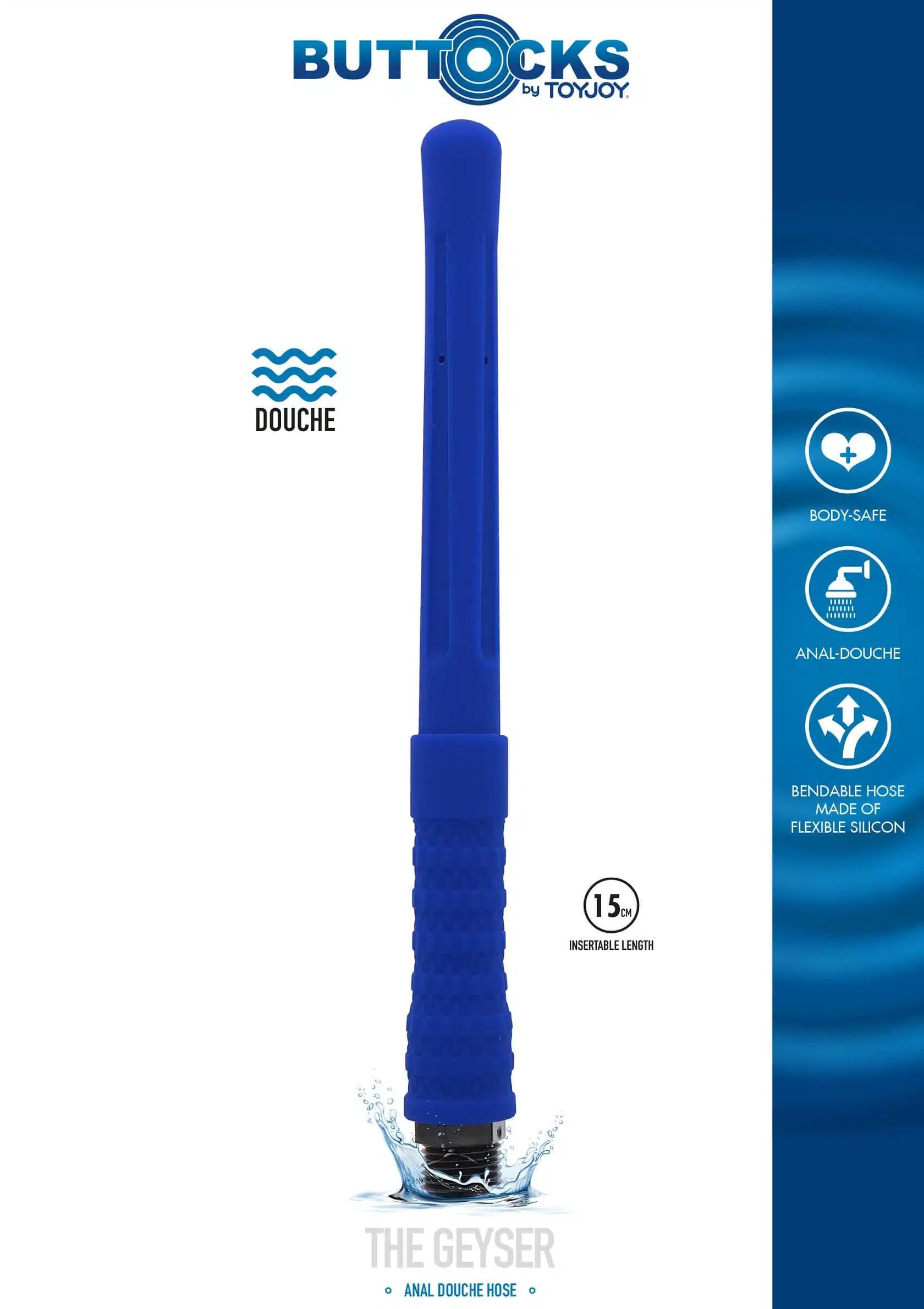 ToyJoy - Buttocks - The Geyser - Anaal Douche - Siliconen - Afbeelding 2