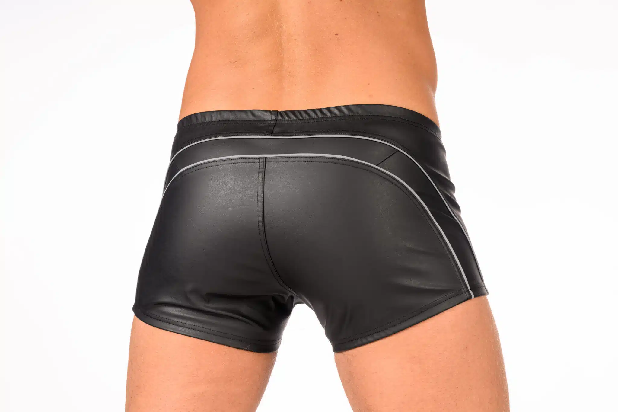 Benno von Stein - Short Cyliao - Rits - Reflecterende Strepen - PU-leer - Zwart - Afbeelding 4