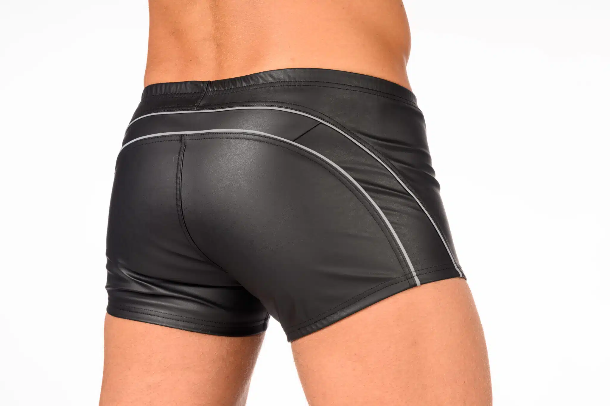 Benno von Stein - Short Cyliao - Rits - Reflecterende Strepen - PU-leer - Zwart - Afbeelding 3