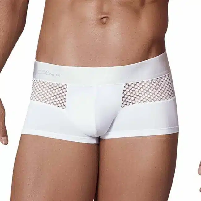 Clever Moda - Urge Boxershort - Kant - Brede Band - Wit