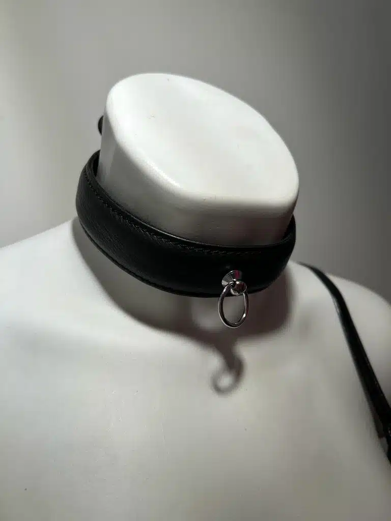 Collar - Leer - Zwart - Afbeelding 2