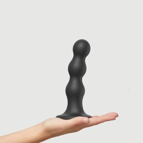 Strap-On-Me - Dildo Plug Balls - Siliconen - Zwart - Afbeelding 3