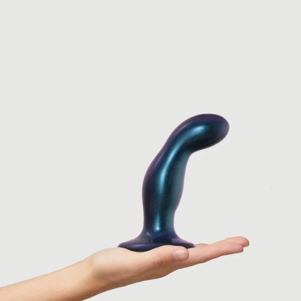 Strap-On-Me - Snaky Dildo - Plug - Siliconen - Blauw Metallic - Afbeelding 3