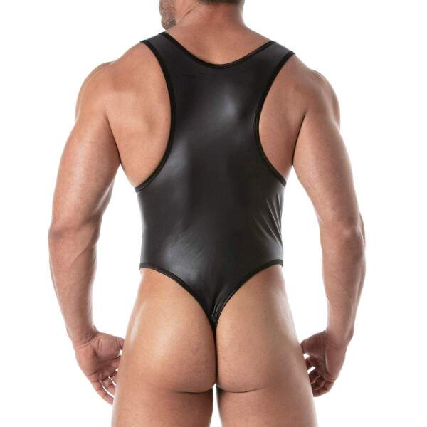 TOF PARIS - Fetish Body - Stringbody - Wetlook - Zwart - Afbeelding 3