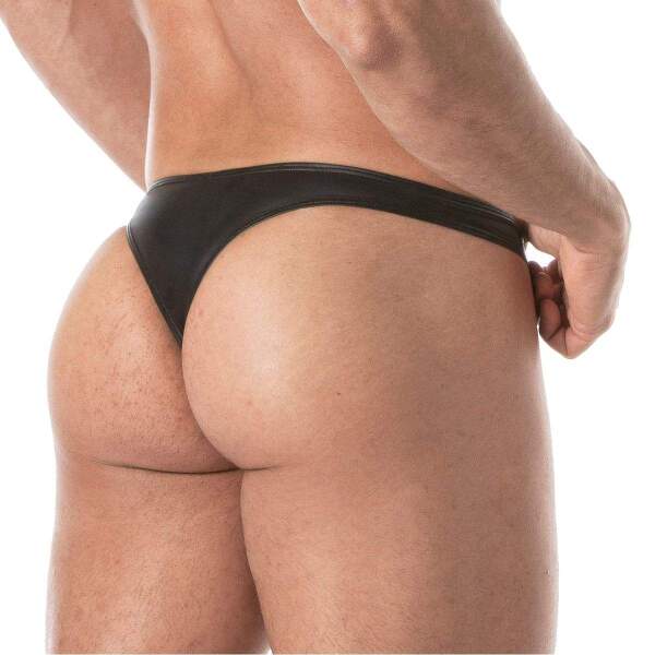 TOF PARIS - Fetish String - Swim String  - Wetlook - Zwart - Afbeelding 2