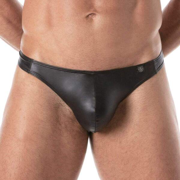 TOF PARIS - Fetish String - Swim String  - Wetlook - Zwart - Afbeelding 5