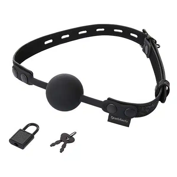 Ball Gag met Slotje - Sportsheets