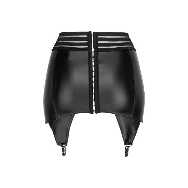 Noir Handmade Wetlook Jarretelles Gordel - Afbeelding 6