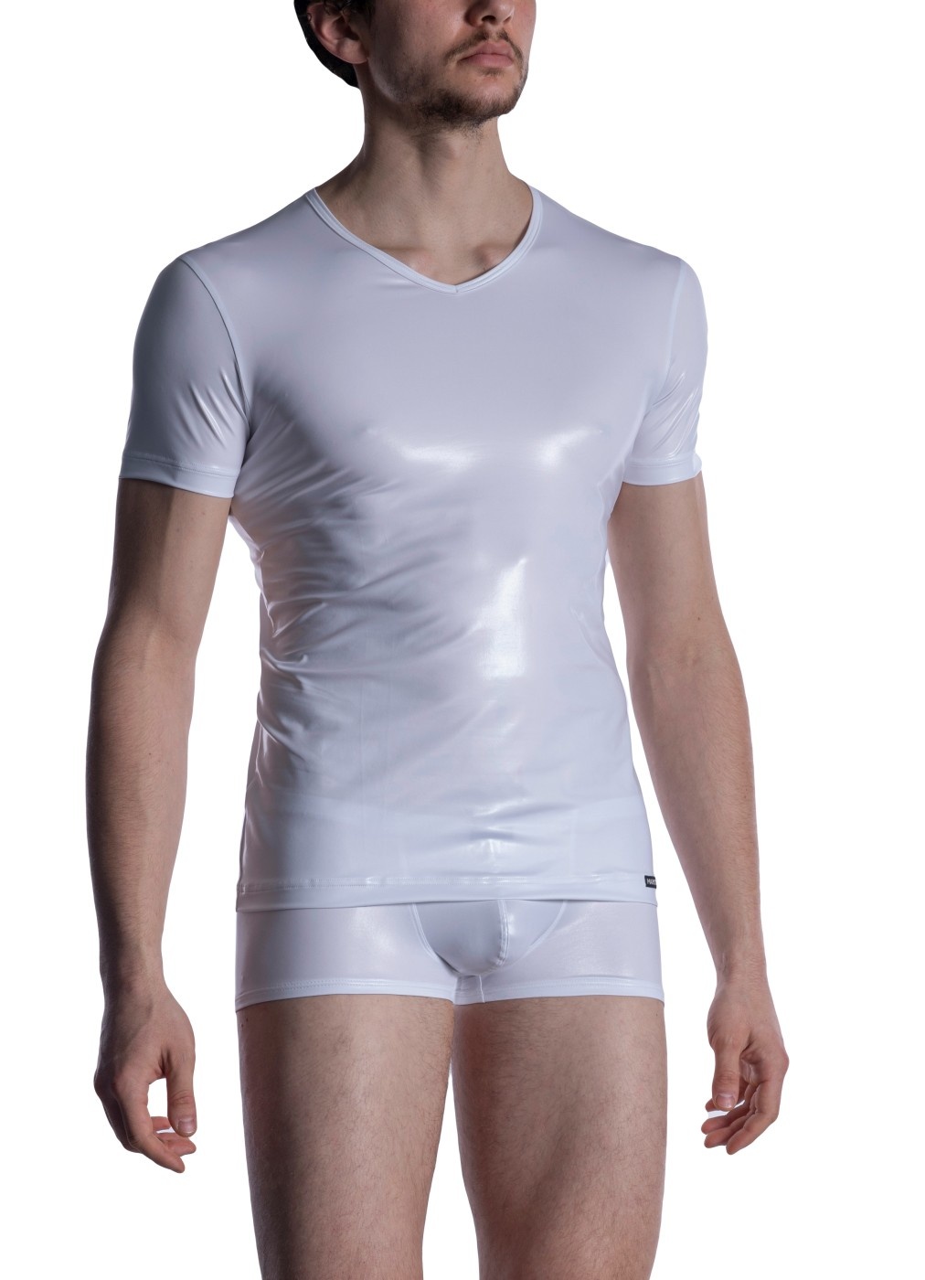 Manstore M2004 V-Neck Tee White