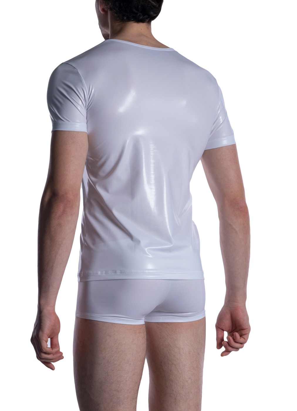 Manstore M2004 V-Neck Tee White - Afbeelding 2