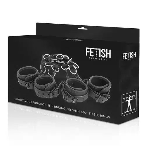 Bed Binding Set Verstelbaar - Fetish Submissive - Afbeelding 4