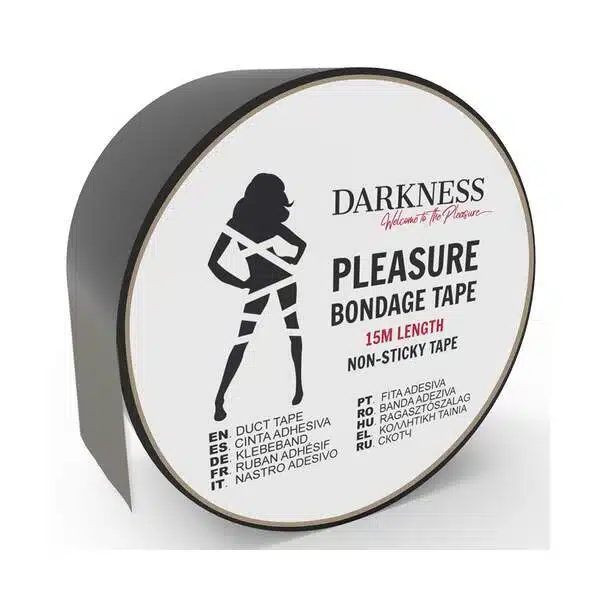 Non-Sticky Bondage Tape Black 15M - Darkness