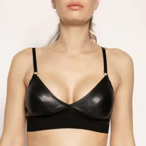 Patrice Catanzaro - Jade - Brassiere - PU-leer - Zwart