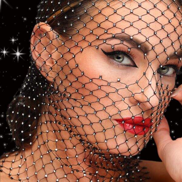 Kinky Diva - Starlet Face Mask - Gezichtsmasker - Strass - Afbeelding 2