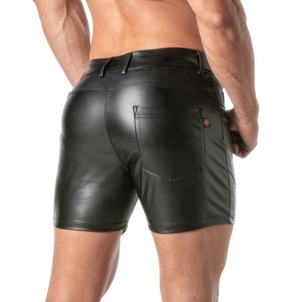TOF PARIS - Kinky Midi Shorts - PU-leer - Zwart - Afbeelding 2