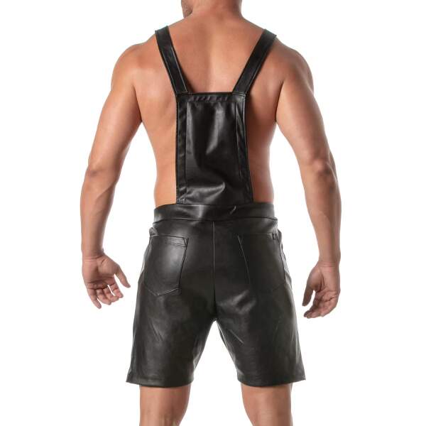 TOF PARIS - Kinky Overall Shorts Long - PU-leer - Zwart - Afbeelding 3