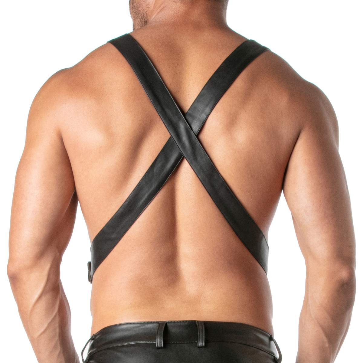 TOF PARIS - Kinky Overall Shorts - PU-leer - Zwart - Afbeelding 5