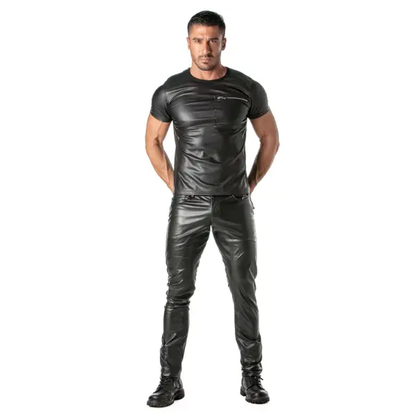 TOF PARIS - Fetish Pants - 4-Pocket - PU-leer - Zwart - Afbeelding 3