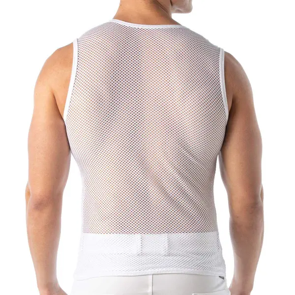 TOF PARIS - Tank Top - Visnet - Wit - Afbeelding 4