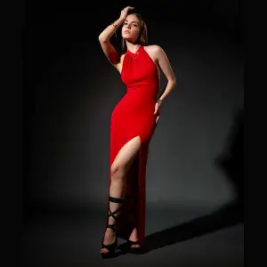 Patrice Catanzaro - Mina Robe - Avondjurk - Lycra - Rood
