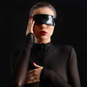 Patrice Catanzaro - Bandeau - Blindfold - Lak - Zwart