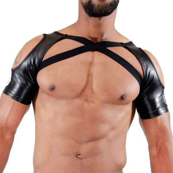 TOF PARIS - Shoulder Harness Open - PU-leer - Zwart - Afbeelding 4