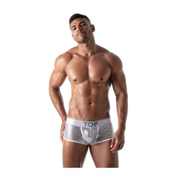 TOF PARIS - Star Short - Pailletten - Wit - Zilver - Afbeelding 3