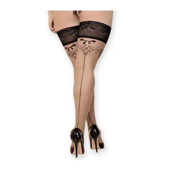 Ballerina's Secret - Hold-Up Kousen 440 - Plus Size - Zwart