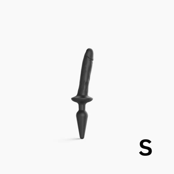 Strap-On-Me - Switch Plug-In - Realistische Dildo - Butt Plug - Siliconen - Zwart - Afbeelding 3