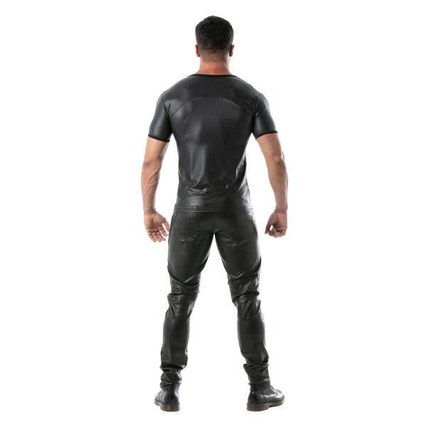 TOF PARIS - Fetish T-Shirt - Ronde Hals - Wetlook - Zwart - Afbeelding 5