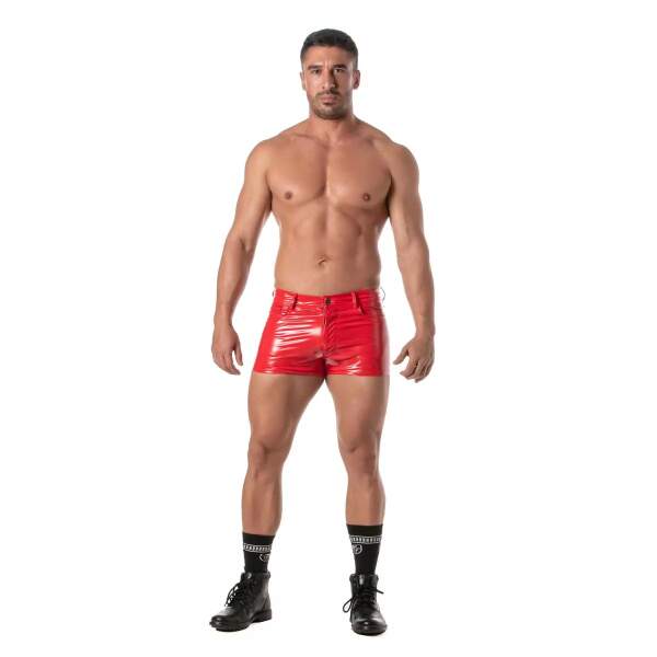 TOF PARIS - 5-Pocket Short - Lak - Rood - Afbeelding 4