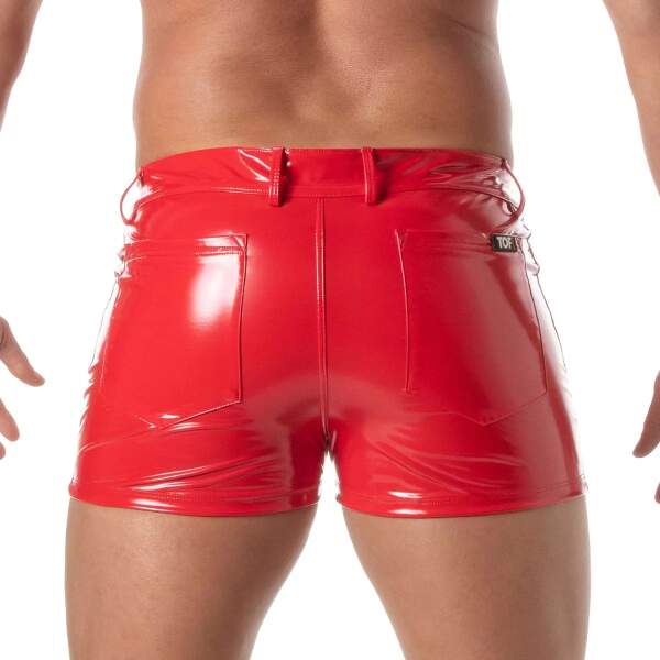 TOF PARIS - 5-Pocket Short - Lak - Rood - Afbeelding 3