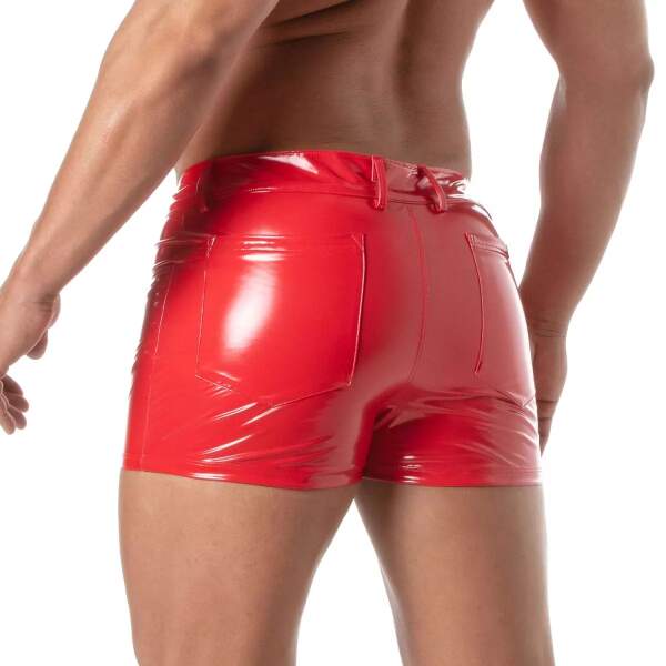 TOF PARIS - 5-Pocket Short - Lak - Rood - Afbeelding 2