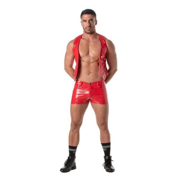 TOF PARIS - Kinky Gilet - Ketting - Lak - Rood - Afbeelding 3