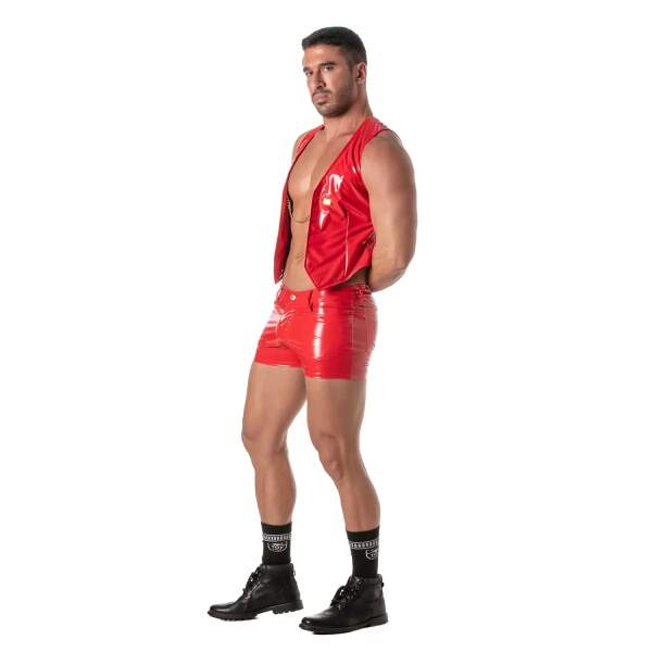 TOF PARIS - Kinky Gilet - Ketting - Lak - Rood - Afbeelding 4