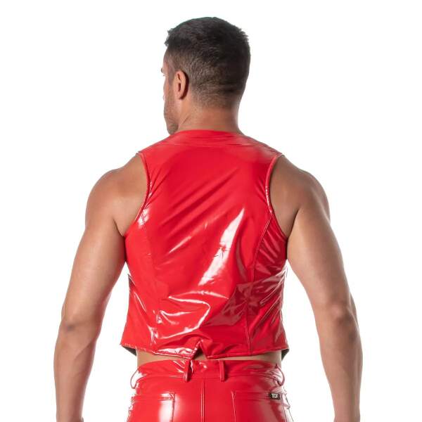 TOF PARIS - Kinky Gilet - Ketting - Lak - Rood - Afbeelding 2