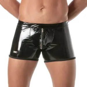 TOF PARIS - Push Up Boxer - Rits - Lak - Zwart