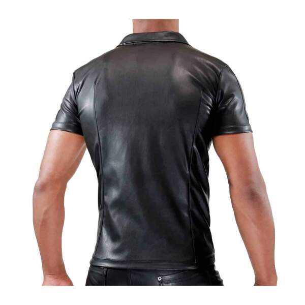 TOF PARIS - Zipped Shirt - PU-leer - Zwart - Afbeelding 4