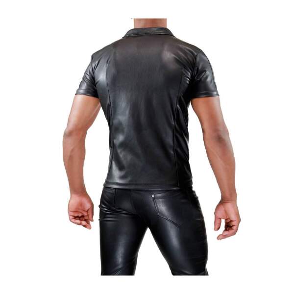 TOF PARIS - Zipped Shirt - PU-leer - Zwart - Afbeelding 5