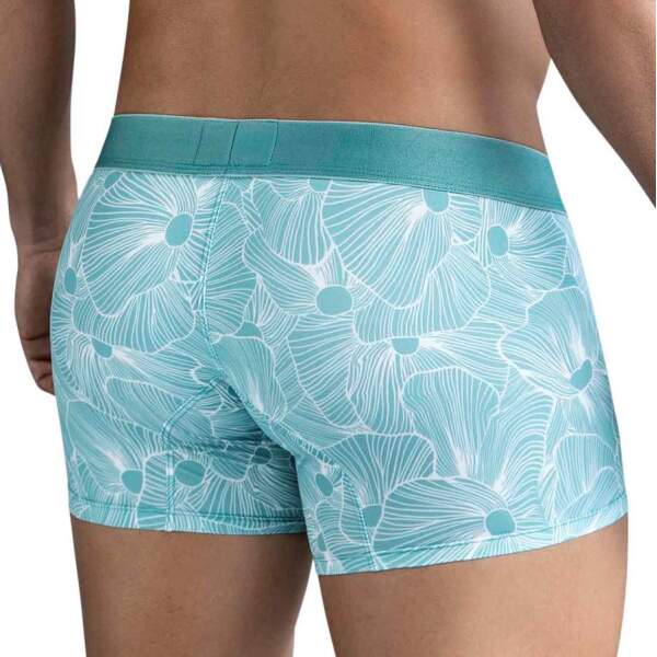Clever Moda - Rose - Boxershort - Zacht Microvezel - Brede Band - Print - Groen - Afbeelding 4