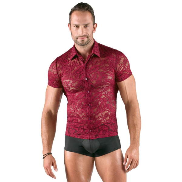 Svenjoyment - Shirt - Kant - Rood - Afbeelding 4