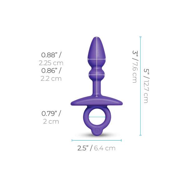 b-Vibe - Butt Plug - Dart - Siliconen - Paars - Afbeelding 6