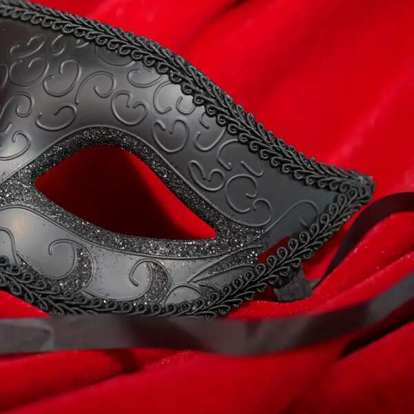 Cape Specialist - Masker - met Glitter - Zwart - Afbeelding 2