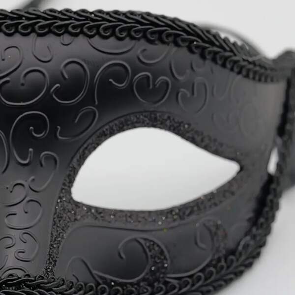 Cape Specialist - Masker - met Glitter - Zwart - Afbeelding 3